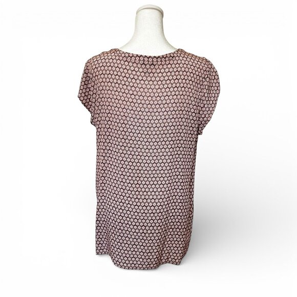 JOIE Silk Printed Blouse Top Size M | Career Chic Work Office Lunch Capsule - Picture 3 of 11